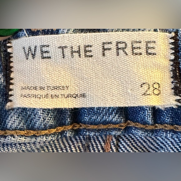 Free People Floral Barrel Jeans - Picture 3 of 3